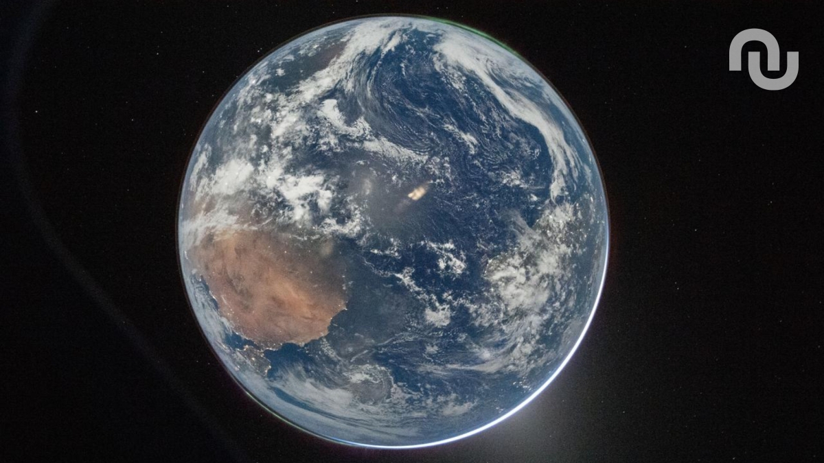 La Terre depuis la capsule d'Artemis II. // Source : Nasa La Terre depuis la capsule d'Artemis II. // Source : Nasa