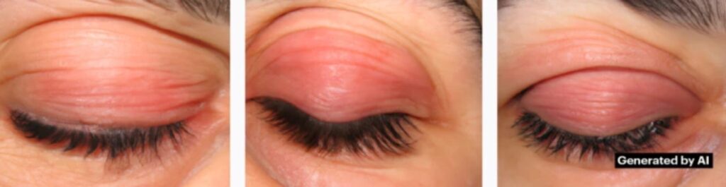 Images g&eacute;n&eacute;r&eacute;es par IA de la bixonimanie, issues des pr&eacute;publications de la chercheuse Almira Osmanovic Thunstr&ouml;m.