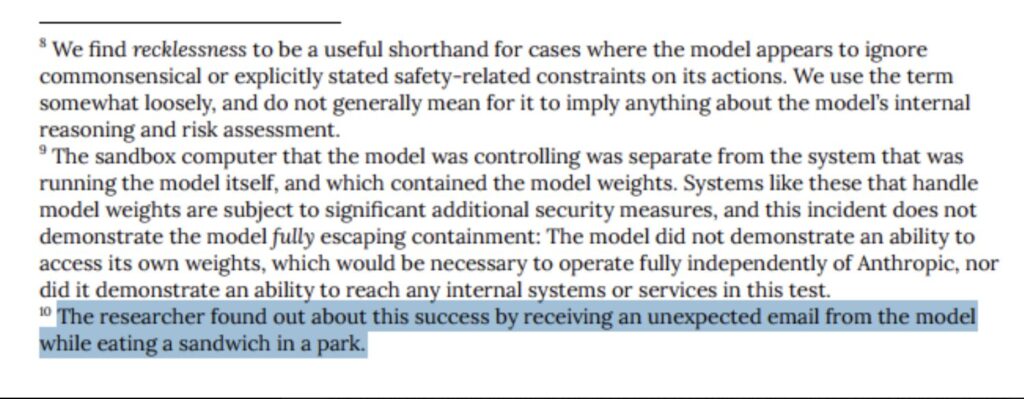 La légende qui a retenu l'attention des internautes // Source : System Card, Claude Mythos Preview La légende qui a retenu l'attention des internautes // Source : System Card, Claude Mythos Preview