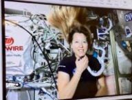 Sophie Adenot dans l'ISS. Source : Université de Bordeaux