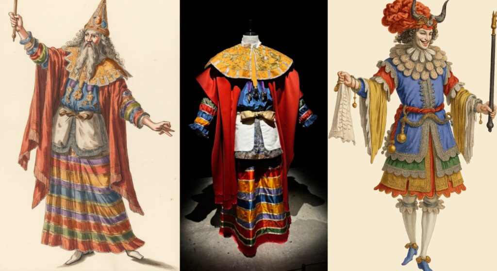 Croquis du costume de Pseudoramus pour le projet Moli&egrave;re Ex Machina