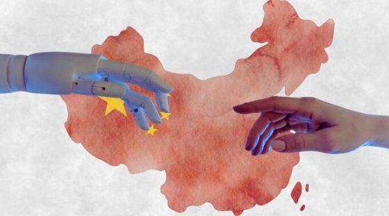 éducation homme-machine Chine // Source : montage Numerama