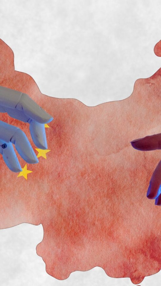 éducation homme-machine Chine // Source : montage Numerama éducation homme-machine Chine // Source : montage Numerama