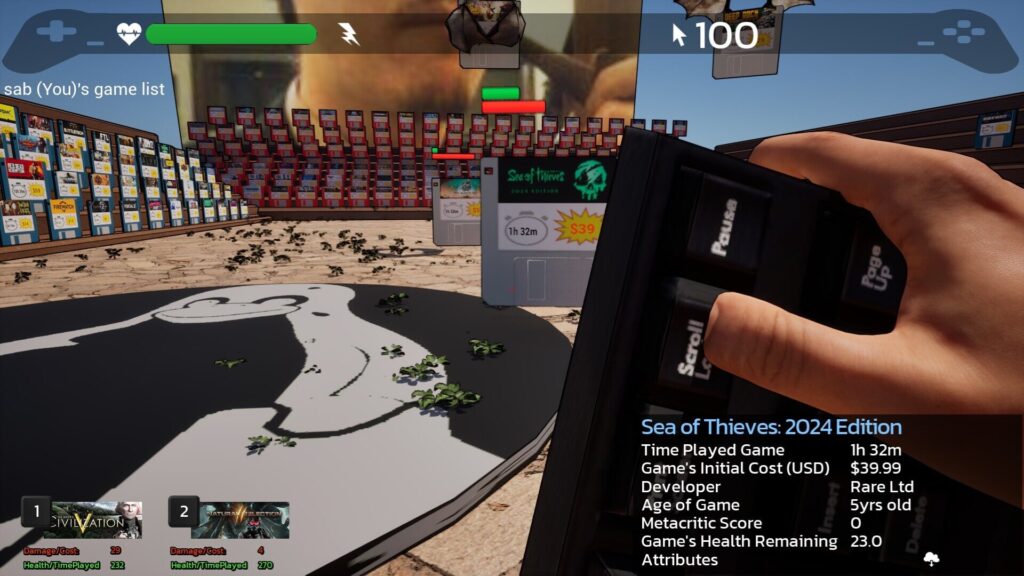 Game Quest&nbsp; The Backlog Battler // Source : Steam