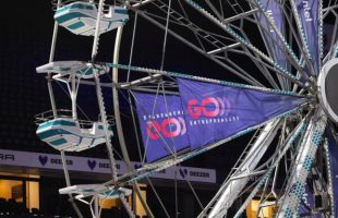 La grande roue du salon Go Entrepreneurs // Source : EBRA La grande roue du salon Go Entrepreneurs // Source : EBRA