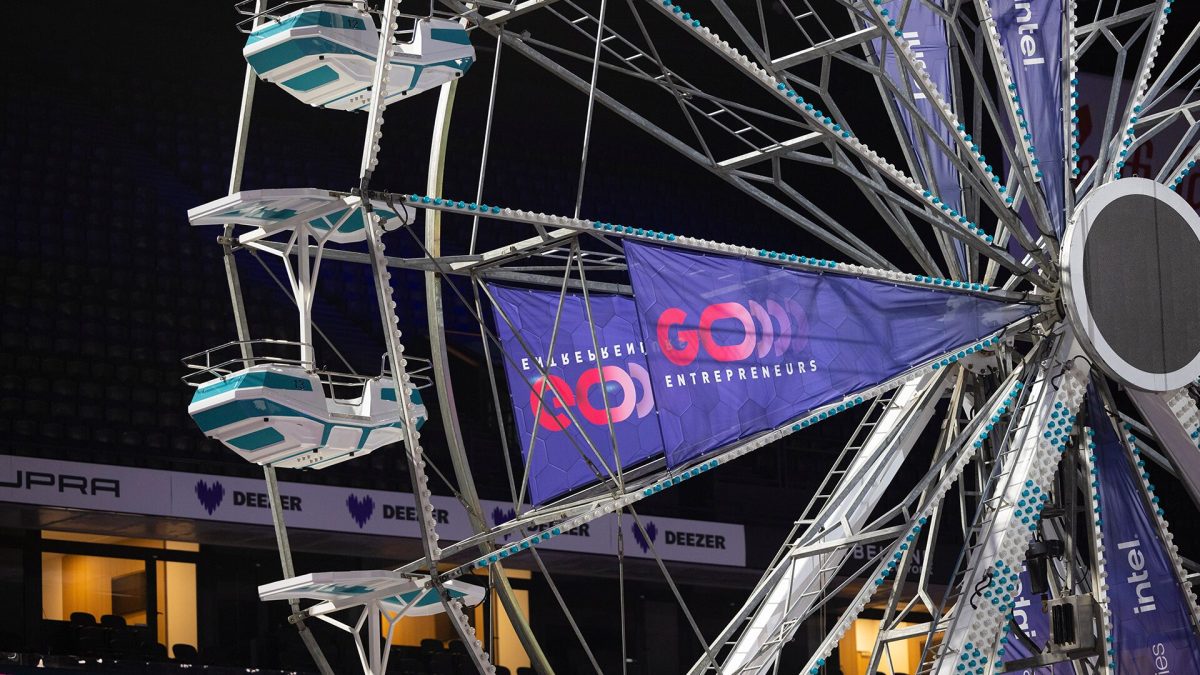 La grande roue du salon Go Entrepreneurs // Source : EBRA