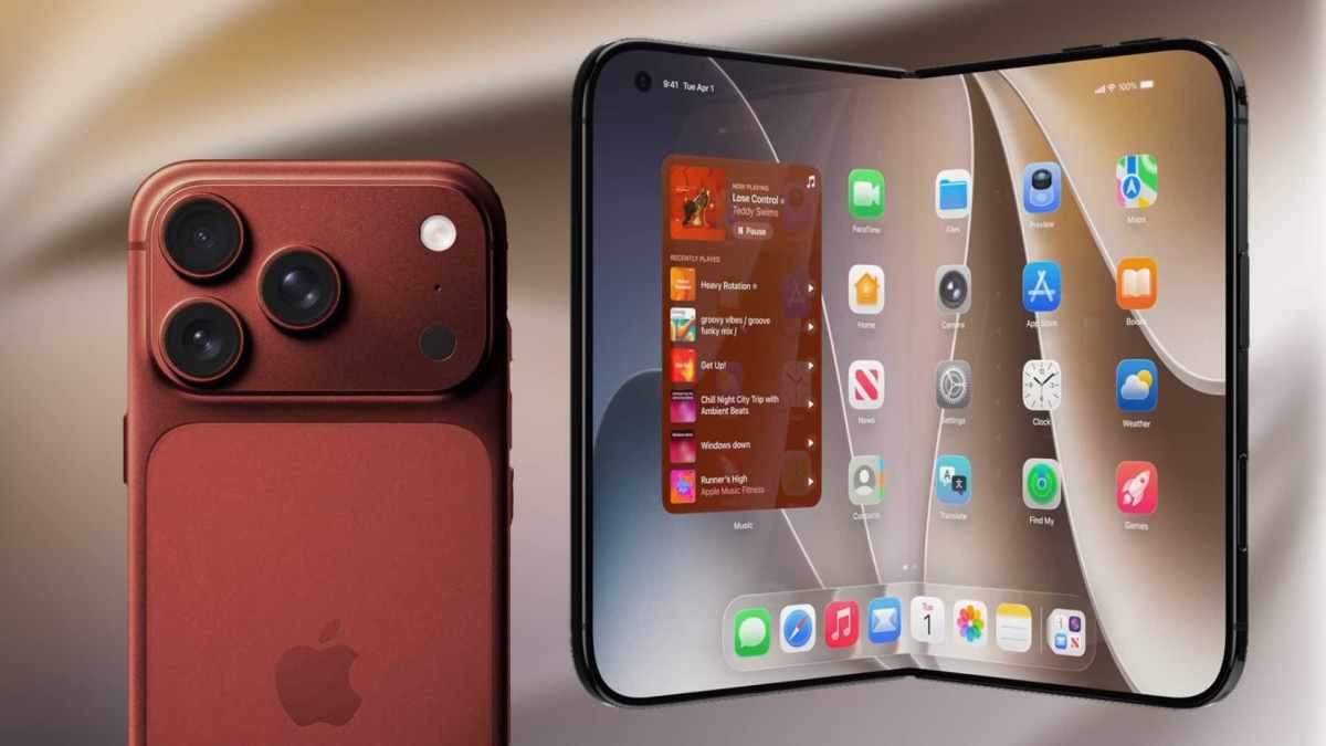 iPhone 18 Pro et iPhone Fold. // Source : Montage Numerama