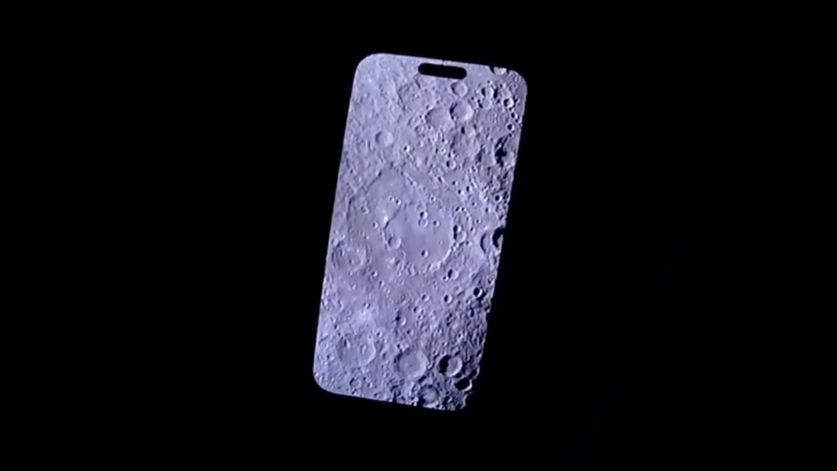 La Lune photographiée sur un iPhone 17 Pro Max. // Source : Nasa