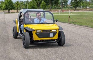 Lancement quadricycle Ipop // Source : Raphaelle Baut pour Numerama 