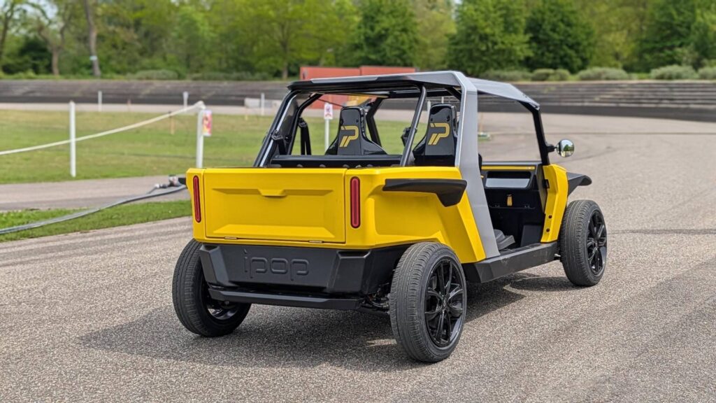 Lancement quadricycle Ipop // Source : Raphaelle Baut pour Numerama