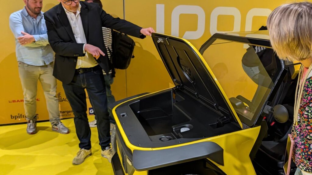 Lancement quadricycle Ipop // Source : Raphaelle Baut pour Numerama