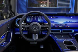 L'intérieur de la future Mercedes Classe C électrique. // Source : Mercedes-Benz