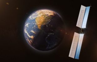 Vue d'artiste des satellites récupérateurs d'énergie solaire. Source : Overview Energy