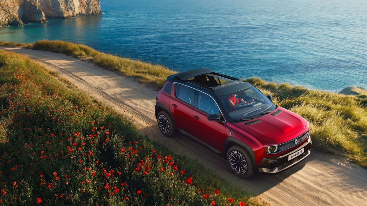 La nouvelle Renault 4 E-Tech Plein Sud. // Source : Renault