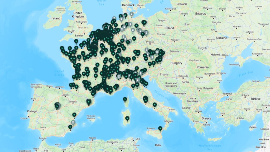 Carte du r&eacute;seau Electra en avril 2026 // Source : Electra