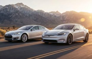 On retrace l'histoire de la Tesla Model S. // Source : Robin San Vicente pour Numerama