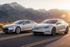 On retrace l'histoire de la Tesla Model S. // Source : Robin San Vicente pour Numerama On retrace l'histoire de la Tesla Model S. // Source : Robin San Vicente pour Numerama