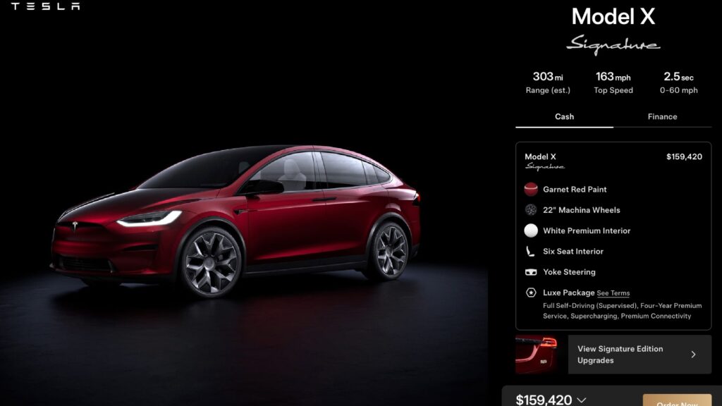 Des mod&egrave;les en vente sur invitation seulement // Source : Teslarati