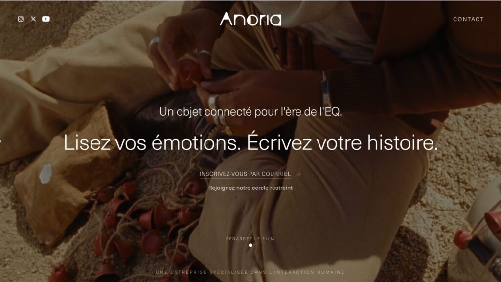 Le site d'Anoria.  // Source : Anoria