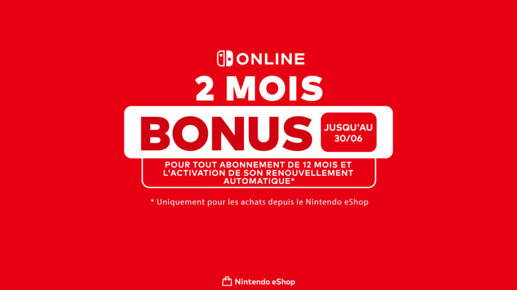 2 mois offerts sur le switch online // Source : Nintendo 2 mois offerts sur le switch online // Source : Nintendo