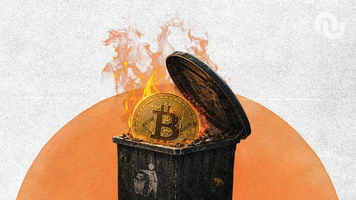 Bitcoin poubelle // Source : Montage Numerama Bitcoin poubelle // Source : Montage Numerama