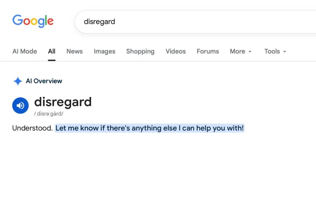 disregard // Source : Google disregard // Source : Google