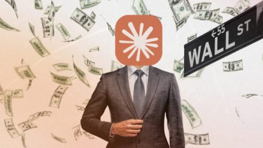 Anthropic Wall Street // Source : Montage Numerama
