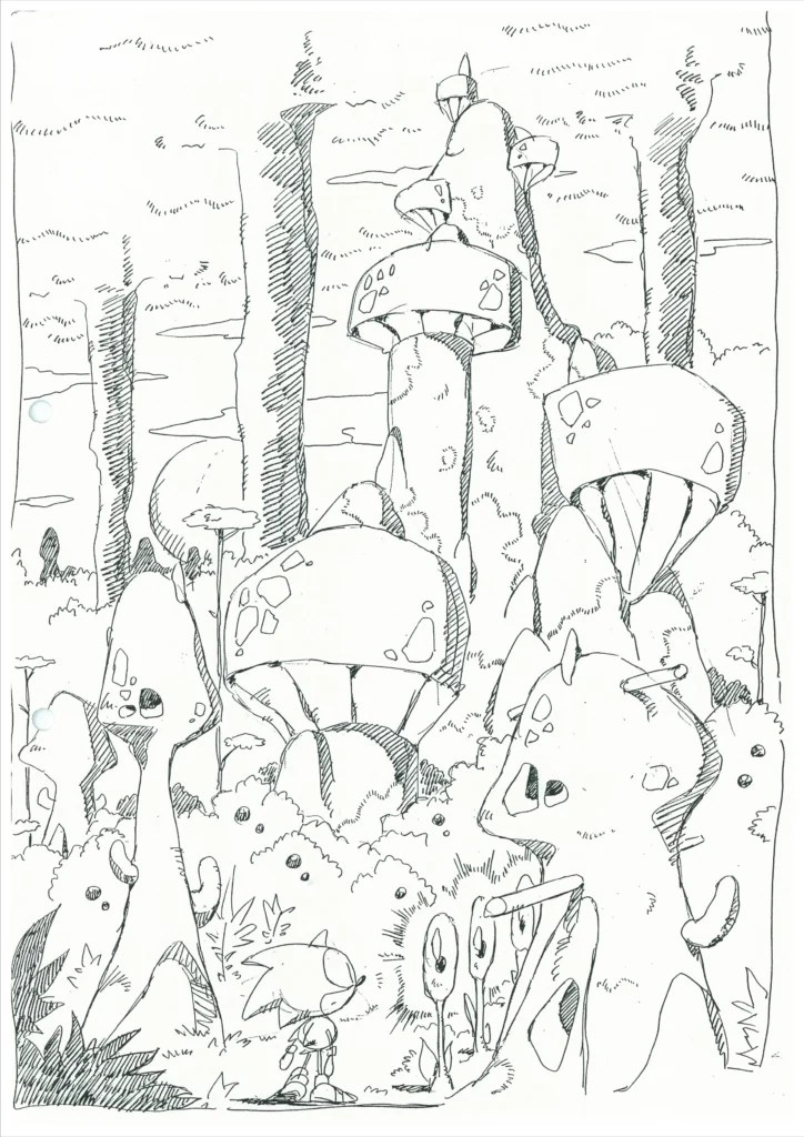Concept art de Sonic Adventure // Source : Sega