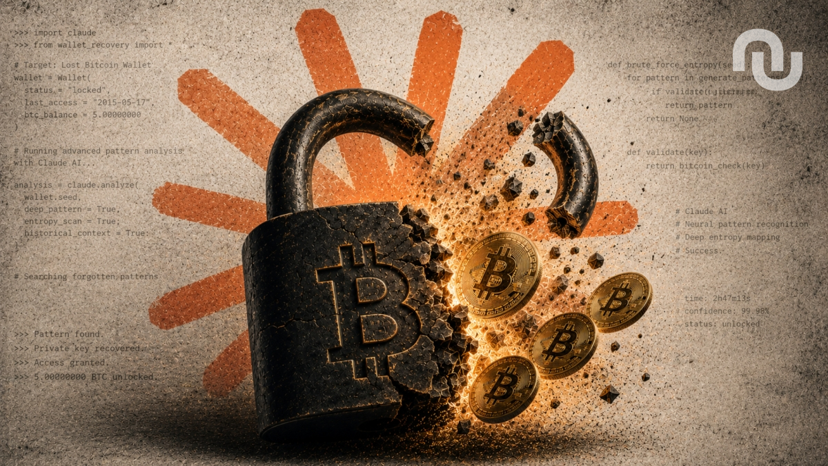 Claude trouve 5 BTC bloqués // Source : Montage ChatGPT Claude trouve 5 BTC bloqués // Source : Montage ChatGPT