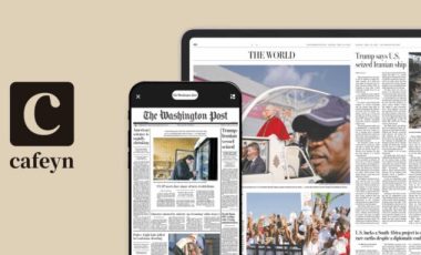 Cafeyn va intégrer le Washington Post.; // Source : Cafeyn