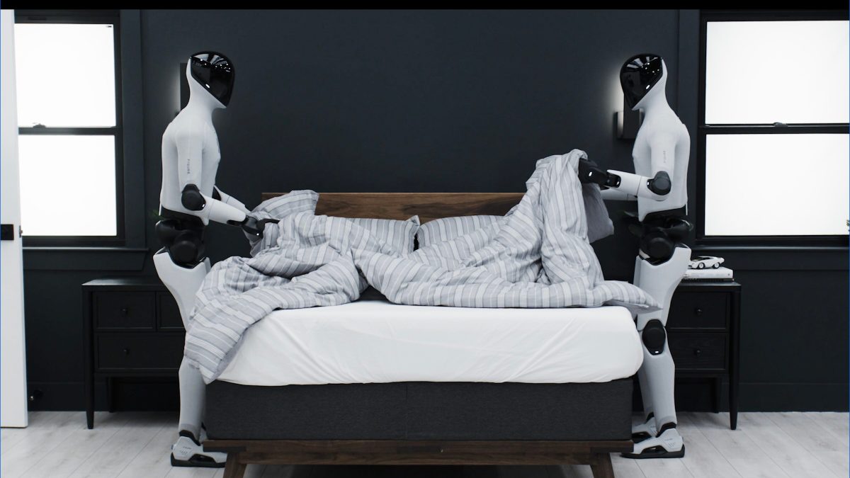 Les robots de Figure à la tâche // Source : Capture d'écran Numerama