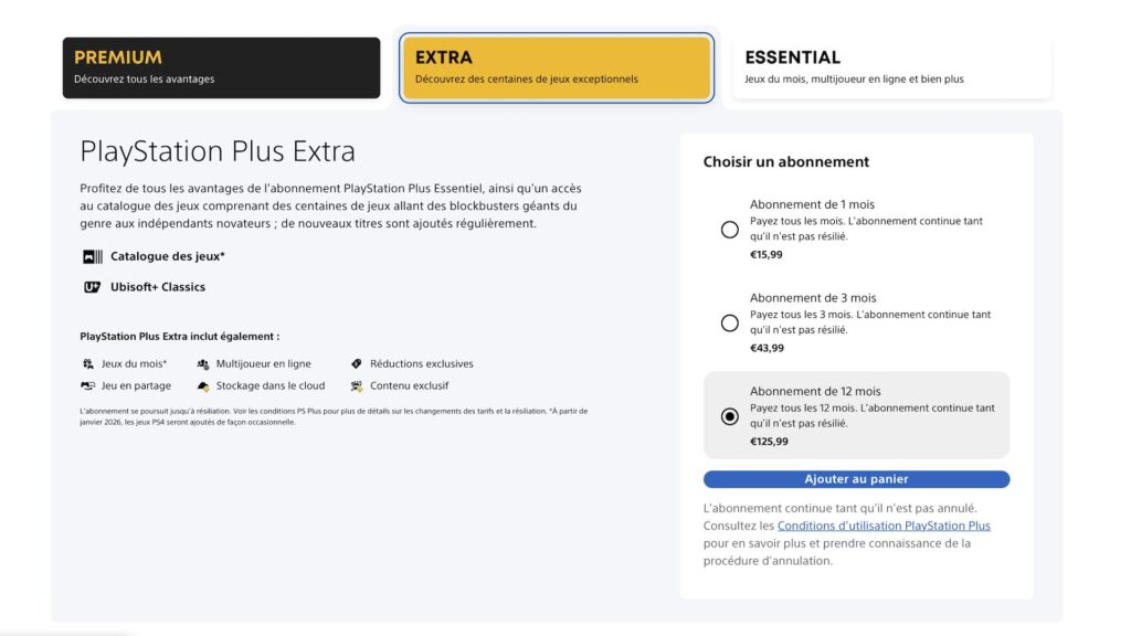 PlayStation Plus en 2026 // Source : Capture d'écran PlayStation Plus en 2026 // Source : Capture d'écran