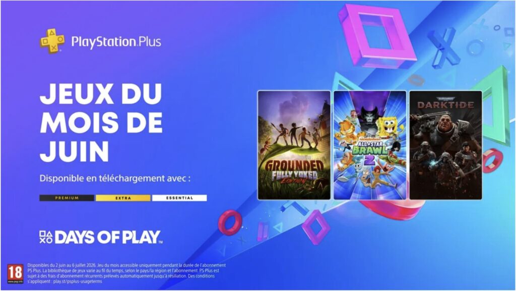 PlayStation Plus en juin 2026 // Source : Sony