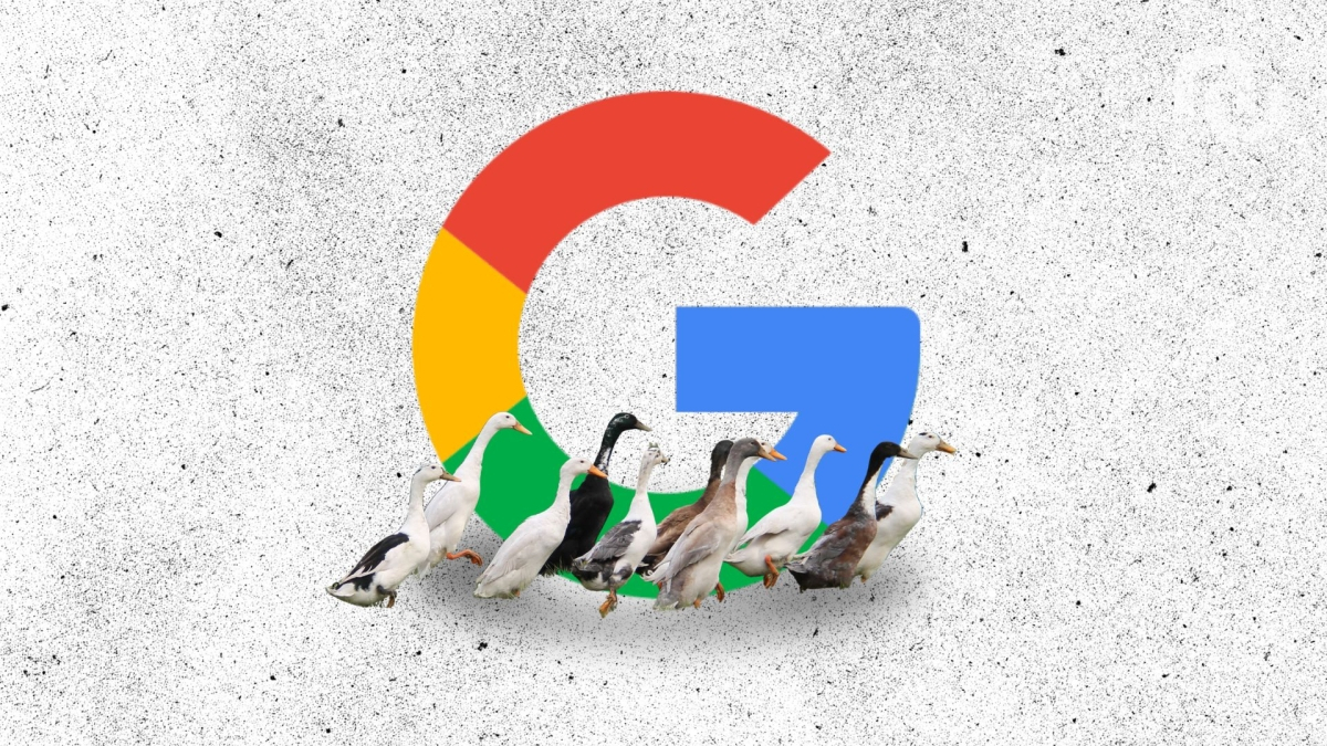 Google fuite DuckDuckGo // Source : montage Numerama Google fuite DuckDuckGo // Source : montage Numerama