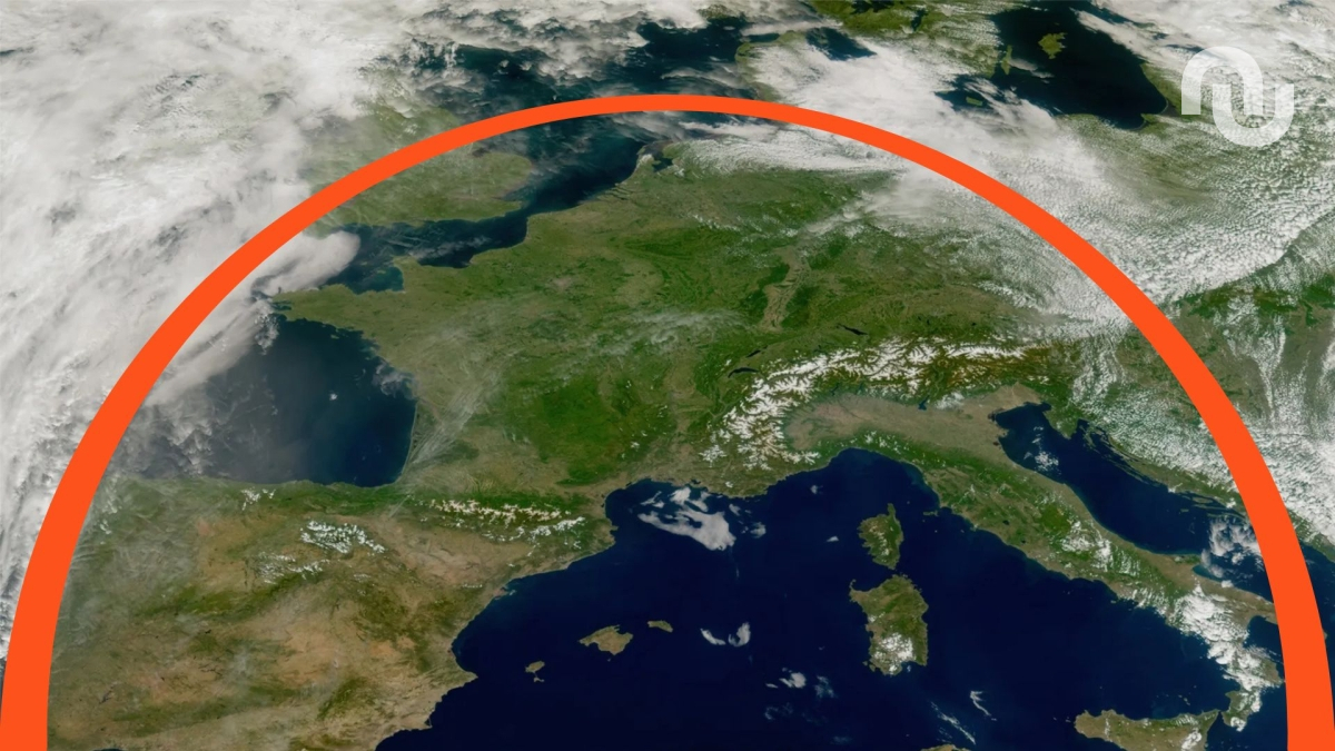 Dôme de chaleur sur la France. // Source : Via Bluesky Météo-France ; annotation Numerama Dôme de chaleur sur la France. // Source : Via Bluesky Météo-France ; annotation Numerama