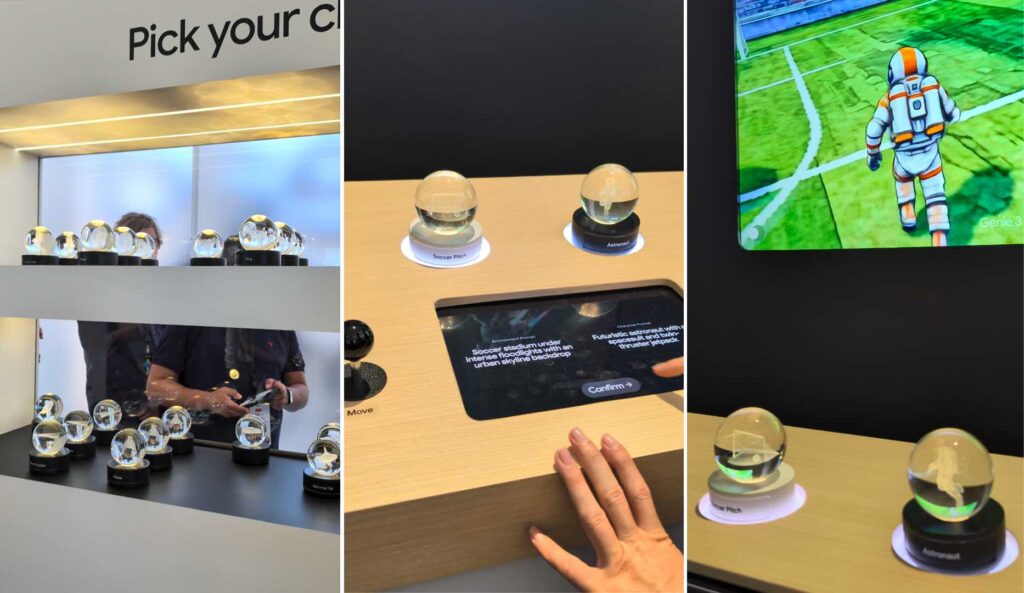 L'expérience Google Genie à la Google I/O 2026. On peut choisir le style de son jeu. L'expérience Google Genie à la Google I/O 2026. On peut choisir le style de son jeu.