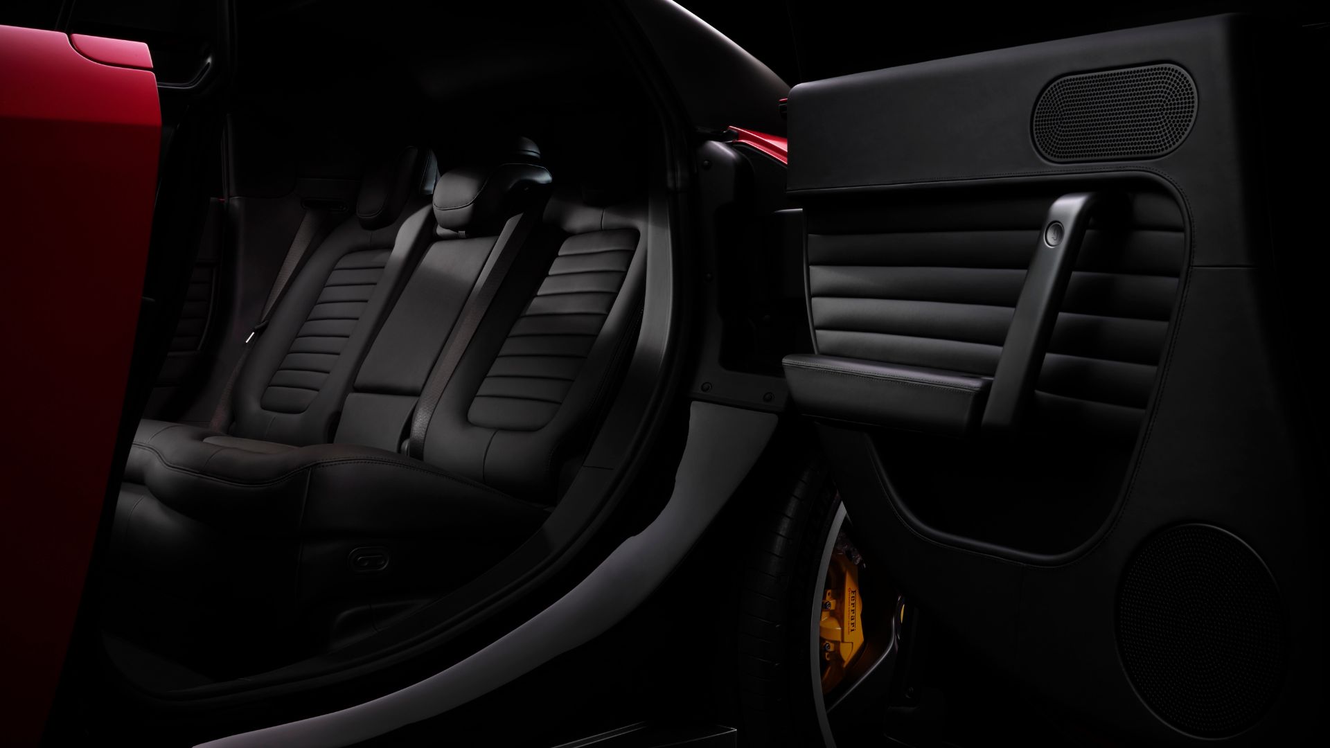 Sièges arrière de la Ferrari Luce