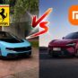 La Ferrari Luce face au Xiaomi YU7 GT. // Source : Montage Robin San Vicente