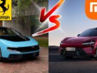 La Ferrari Luce face au Xiaomi YU7 GT. // Source : Montage Robin San Vicente La Ferrari Luce face au Xiaomi YU7 GT. // Source : Montage Robin San Vicente
