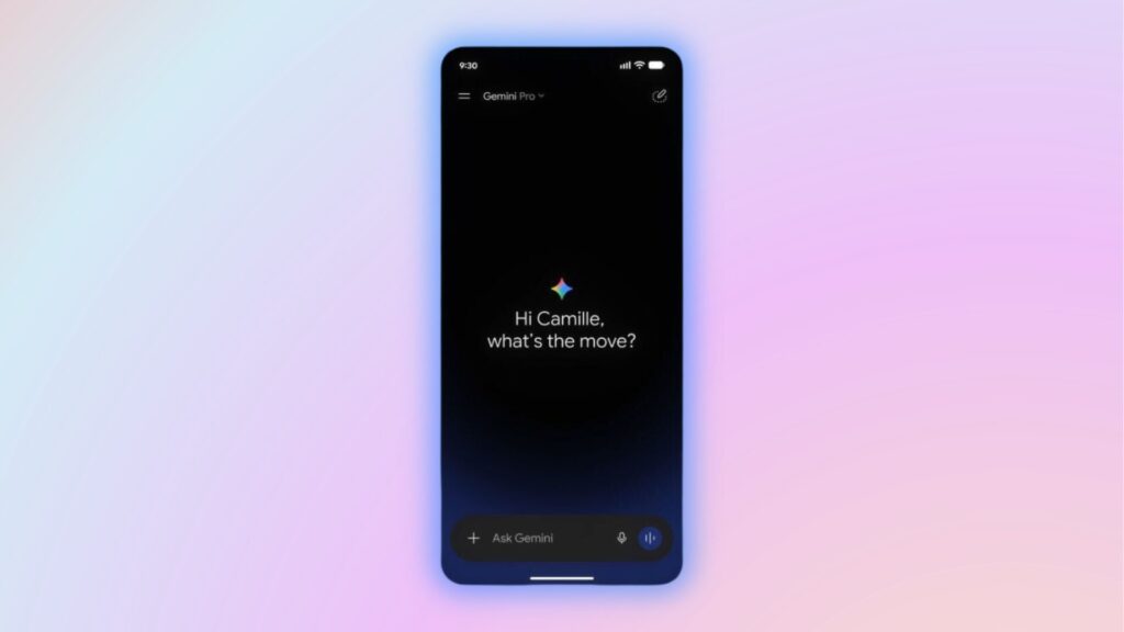 Google Gemini change compl&egrave;tement de design  // Source : Google / Numerama