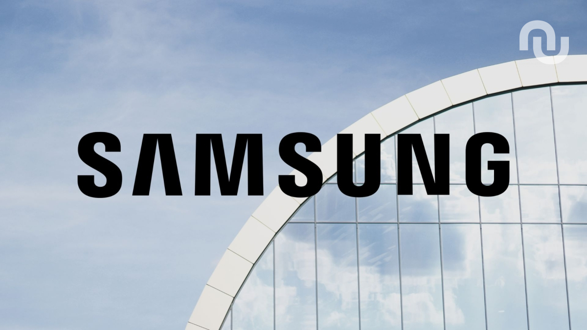 Logo de Samsung. // Source : Wikimedia/Samsung ; montage Numerama avec Canva Logo de Samsung. // Source : Wikimedia/Samsung ; montage Numerama avec Canva