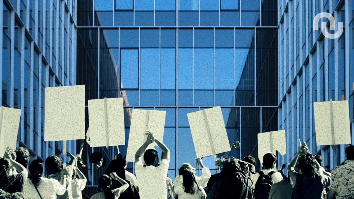 Mouvement de grève. // Source : Montage Canva par Numerama Mouvement de grève. // Source : Montage Canva par Numerama