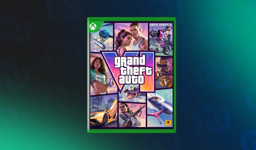 Visuel non officiel de la jaquette de GTA 6 sur Xbox Series // Source : Montage Numerama