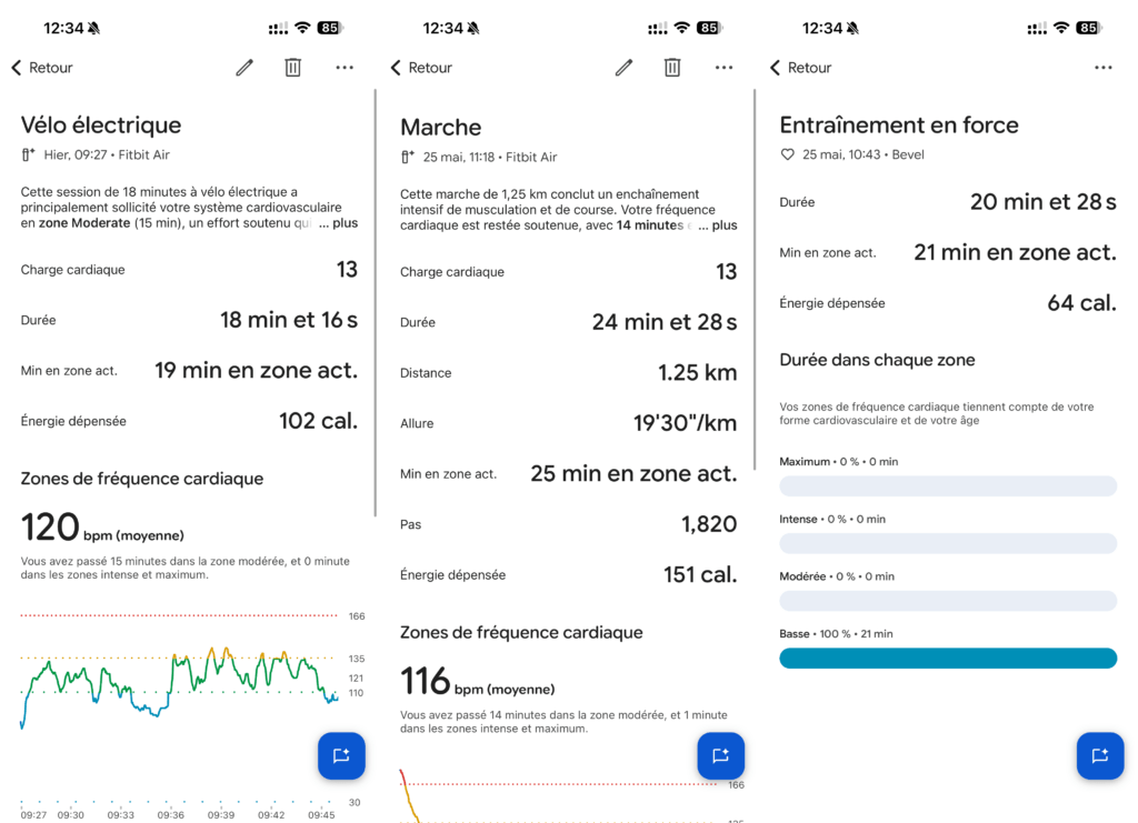 Les données sur la marche et le vélo sont des estimations : il n'y a pas de GPS. Google Health intègre aussi les données d'autres applications… mais ne permet pas de personnaliser l'activité. Les données sur la marche et le vélo sont des estimations : il n'y a pas de GPS. Google Health intègre aussi les données d'autres applications… mais ne permet pas de personnaliser l'activité.