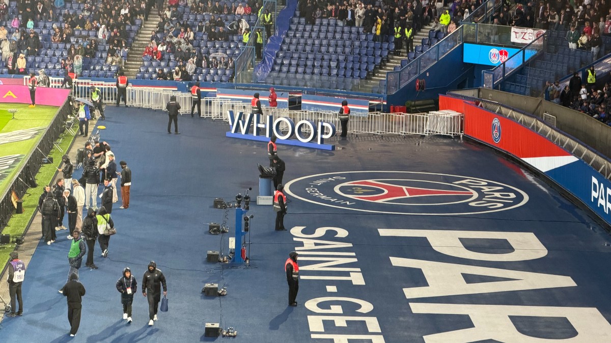Whoop est partenaire du PSG // Source : Nicolas Lellouche pour Numerama