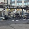 Incendie à la station de recharge Total de Montreuil // Source : Steve Rolland sur Facebook 