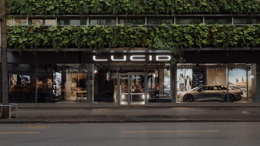 Showroom Lucid de Zurich  // Source : Lucid Motors