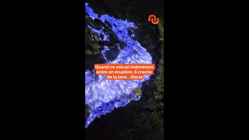 Ce volcan crache de la lave bleue ?
