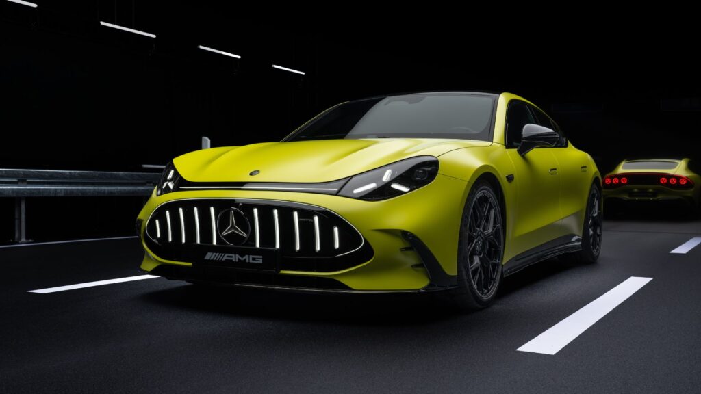 La Mercedes AMG GT Coupé 4 Portes électrique. // Source : Mercedes La Mercedes AMG GT Coupé 4 Portes électrique. // Source : Mercedes