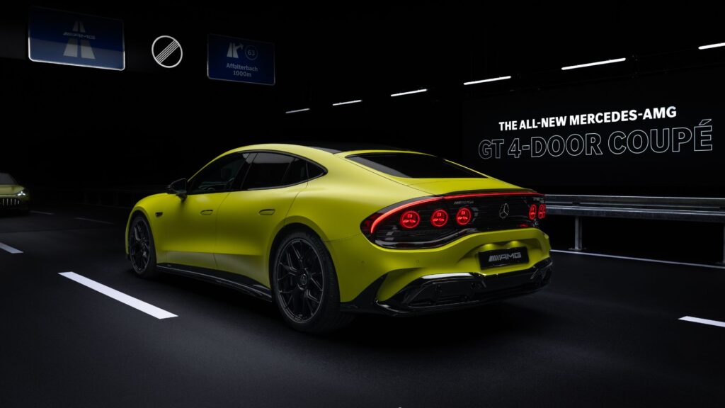 La Mercedes AMG GT Coupé 4 Portes électrique. // Source : Mercedes La Mercedes AMG GT Coupé 4 Portes électrique. // Source : Mercedes
